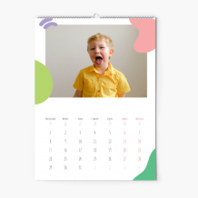 Kalendarz ścienny, Kalendarz Doodle I, 20x30-A4 cm