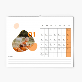 Kalendarz ścienny, Święta nietypowe -  poziomy, 40x30-A3 cm