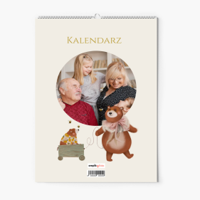 Kalendarz ścienny, Kolekcja Z Dziadkami najlepiej , 30x40-A3 cm