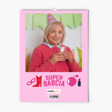 Kalendarz ścienny, Kolekcja Superbohaterowie - Babcia, 20x30-A4 cm