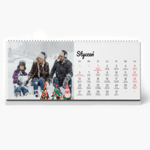 Kalendarz biurkowy, Modern Xmas, 22x10 cm