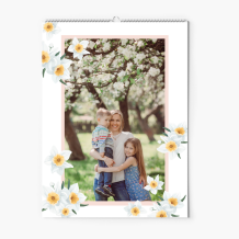 Kalendarz ścienny, Flowers for you, 20x30-A4 cm