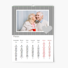 Kalendarz ścienny, Dla Babci i Dziadka, 20x30-A4 cm