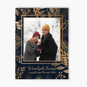 Kalendarz ścienny, Golden Christmas 2, 30x40-A3 cm