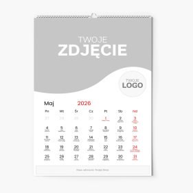 Kalendarz ścienny, Firmowy z logo, 30x40-A3 cm