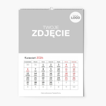 Kalendarz ścienny, Klasyczny z logo, 20x30-A4 cm