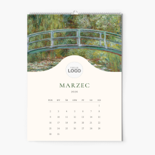 Kalendarz ścienny, Kolekcja artystów z logo, 20x30-A4 cm