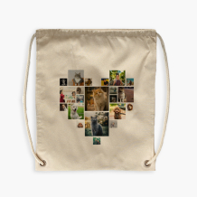 Plecak-worek, 38x46, Serce