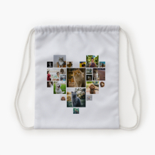 Plecak-worek, 30x38, Serce