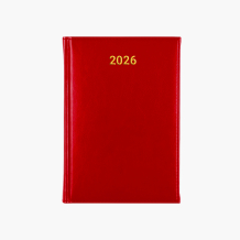 Kalendarz książkowy czerwony, 14x20 cm
