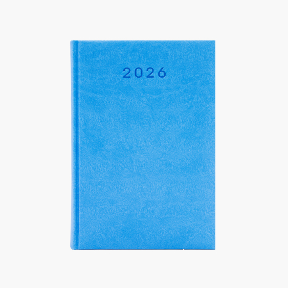 Kalendarz książkowy niebieski, 14x20 cm