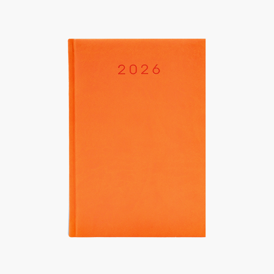 Kalendarz książkowy pomarańczowy, 14x20 cm