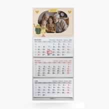 Kalendarz trójdzielny, Magiczne połączenie - dziadek, 30x70-trójdzielny