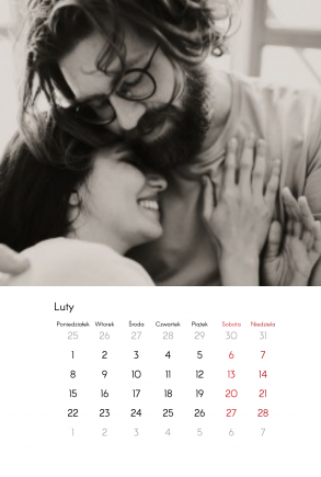 Kalendarz ścienny, Kochanym Dziadkom 2, 30x40-A3 cm