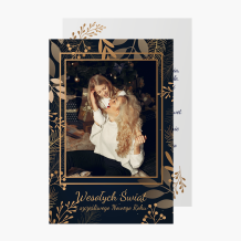 Fotokartka Golden Christmas 1, 10x15 cm