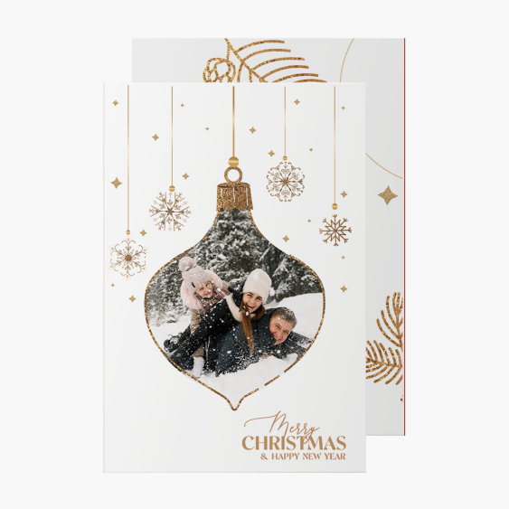 Fotokartka Golden Christmas 4, 10x15 cm