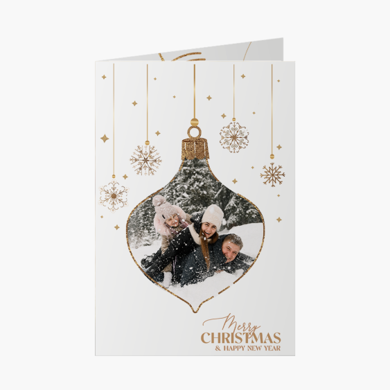 Fotokartka Golden Christmas 4, 20x30 cm