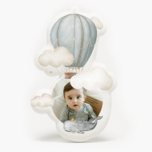 Poduszka 3D personalizowana, Welur, Baby Baloon, 30x30 cm
