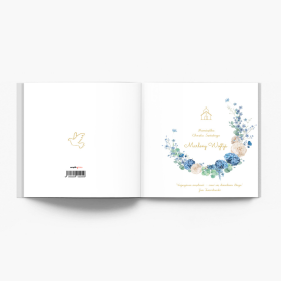 Kolekcja Niebieskie Kwiaty fotoksiążka, 15x15 cm