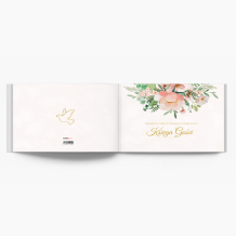 Kolekcja Różowe Kwiaty - księga gości fotoksiążka, 30x20 cm