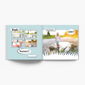 Komiks fotoksiążka, 20x20 cm