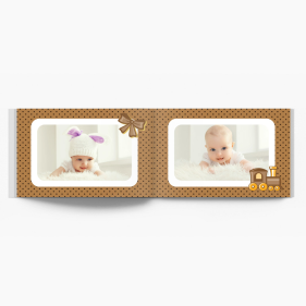 Czekoladowy album maleństwa fotoksiążka, 30x20 cm