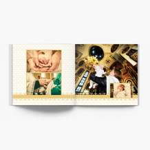 Pamiątka Chrztu Świętego fotoksiążka, 20x20 cm