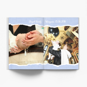 Chrzest Chłopca fotoksiążka, 20x30 cm