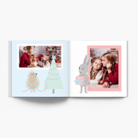 Zimowy las fotoksiążka, 20x20 cm