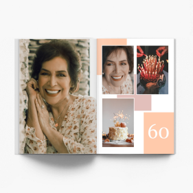 Fotoksiążka 60te urodziny fotoksiążka, 20x30 cm