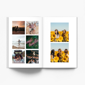 Kwadratowe zdjęcia fotoksiążka, 20x30 cm