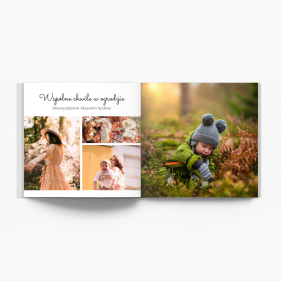 Podsumowanie roku rodzinne fotoksiążka, 20x20 cm