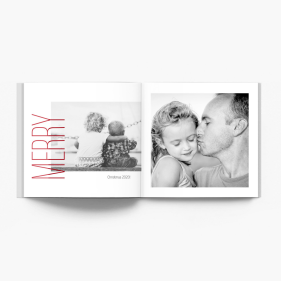 Świąteczna minimalistyczna fotoksiążka, 20x20 cm