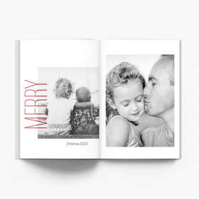 Świąteczna minimalistyczna fotoksiążka, 20x30 cm