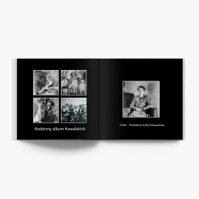 Tradycyjny album czarny fotoksiążka, 20x20 cm