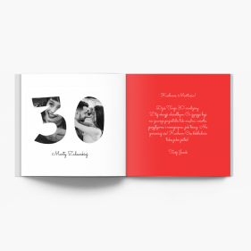 30te urodziny fotoksiążka, 30x30 cm