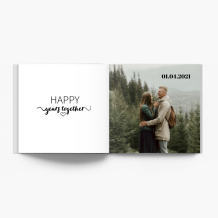 Album rocznicowy fotoksiążka, 20x20 cm