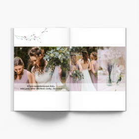 Ślubna roślinna fotoksiążka, 20x30 cm