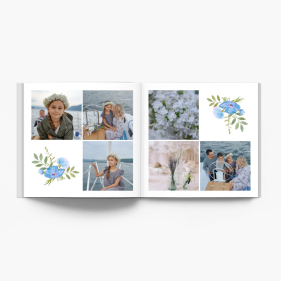 Pierwsza Komunia w kwiatach fotoksiążka, 20x20 cm