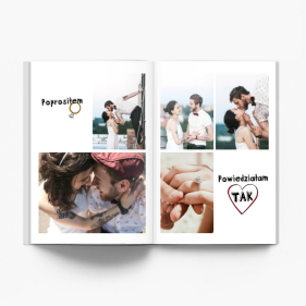 Idealna para  fotoksiążka, 20x30 cm