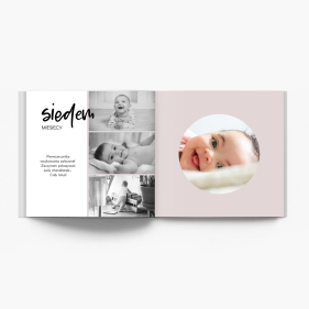 Roczek naszej córci fotoksiążka, 30x30 cm