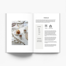 Cookbook minimalistyczny fotoksiążka, 20x30 cm