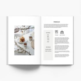 Cookbook minimalistyczny fotoksiążka, 20x30 cm