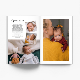 Wspomnienia z pierwszego roku dziecka fotoksiążka, 20x30 cm