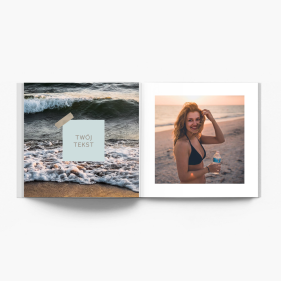 Wakacje nad morzem instabook, mini fotoksiążka, 15x15 cm