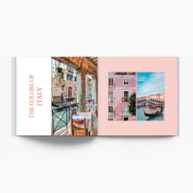 Włoskie wakacje instabook, mini fotoksiążka, 15x15 cm