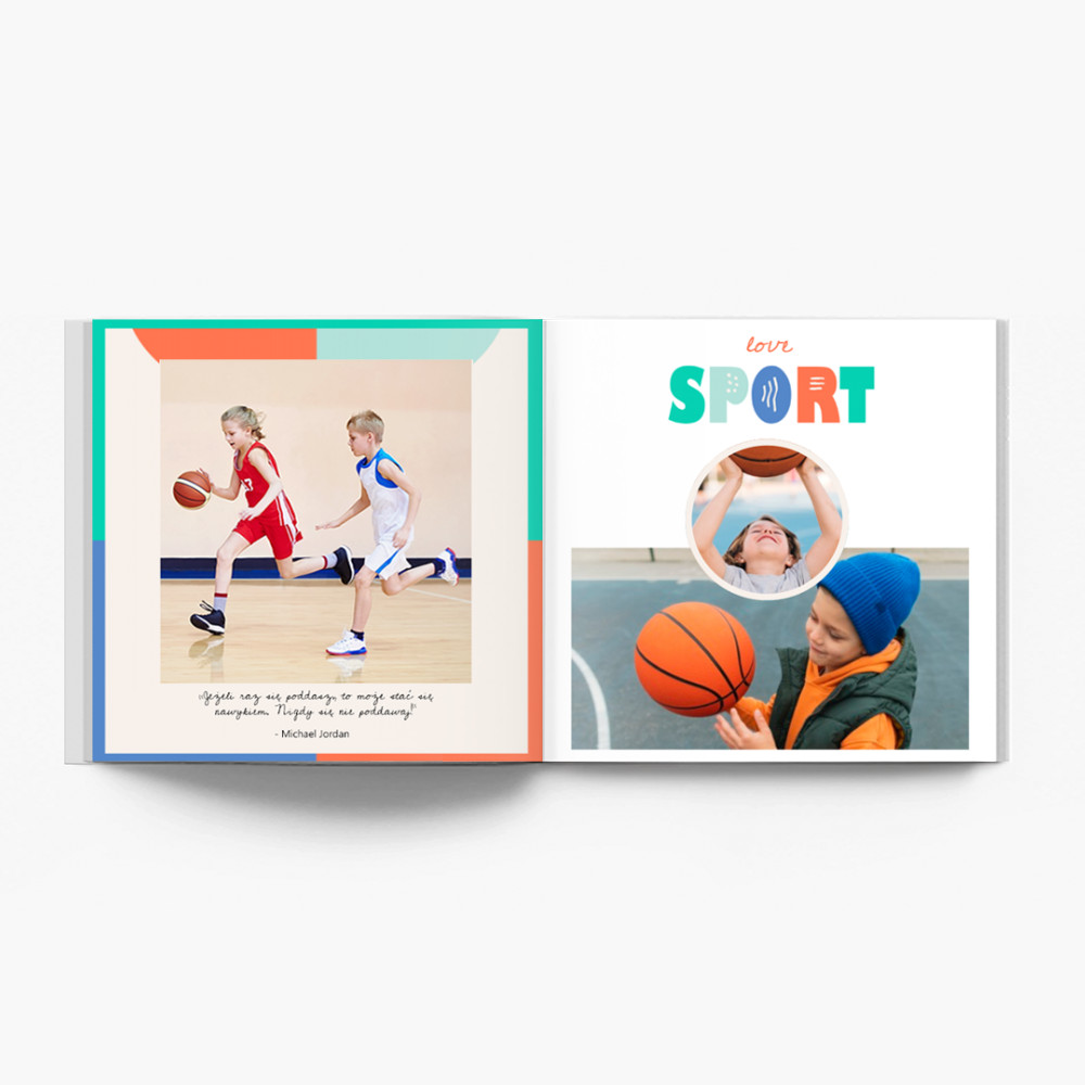 Love sport fotoksiążka, 20x20 cm