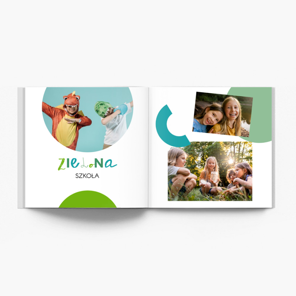 Zielona szkoła fotoksiążka, 20x20 cm