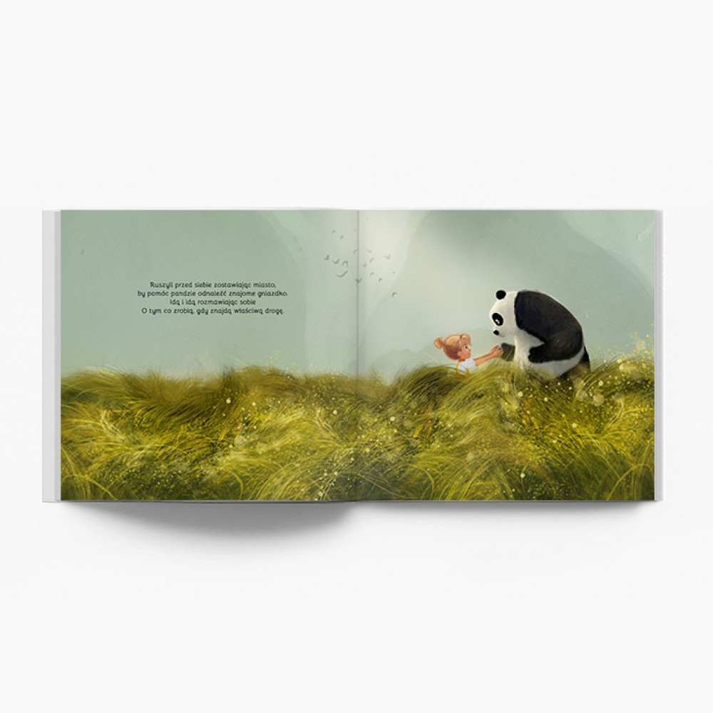 Przygoda pandy (wersja-dla-dziewczynki) bez zdjęć fotoksiążka, 20x20 cm