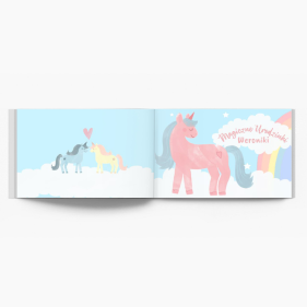 Kolekcja Jednorożce - Księga życzeń gości fotoksiążka, 30x20 cm